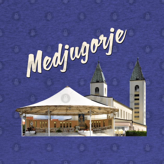 Medjugorje Outside Altar and St James Church by Brasilia Catholic